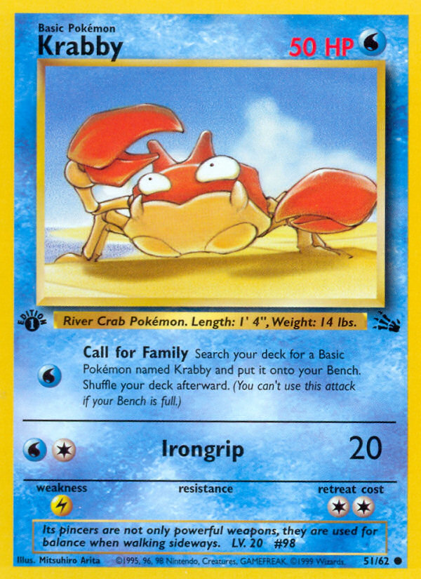 Krabby (51/62) [Fossil 1st Edition] | GnG Games