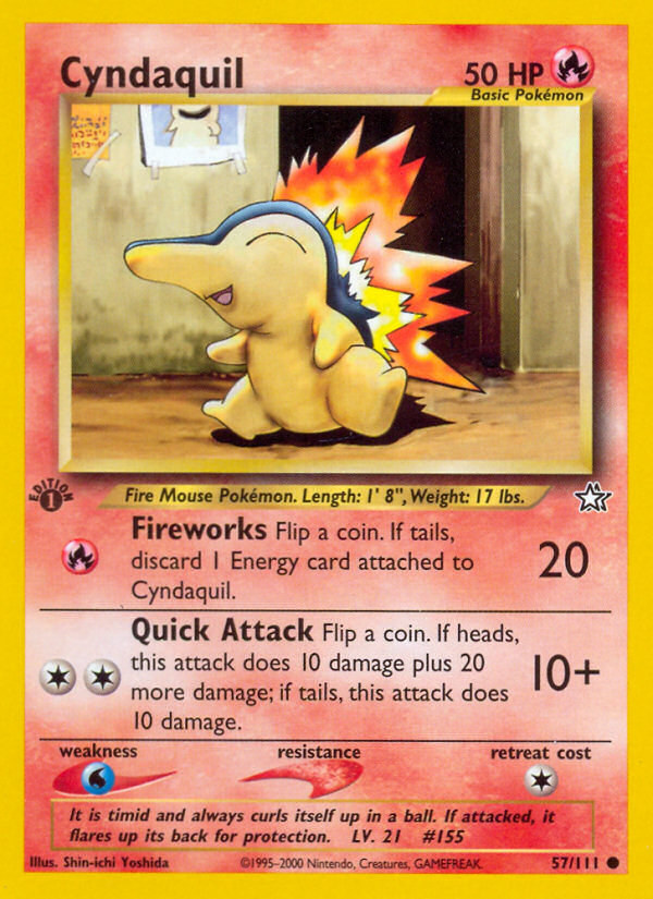 Cyndaquil (57/111) [Neo Genesis 1st Edition] | GnG Games