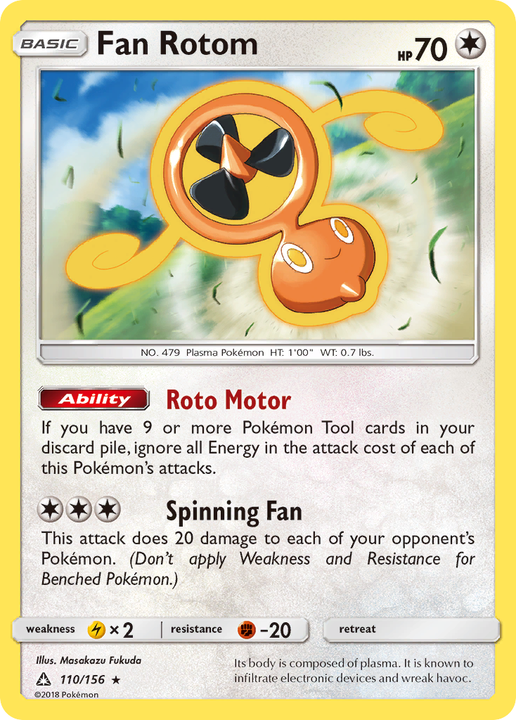 Fan Rotom (110/156) [Sun & Moon: Ultra Prism] | GnG Games