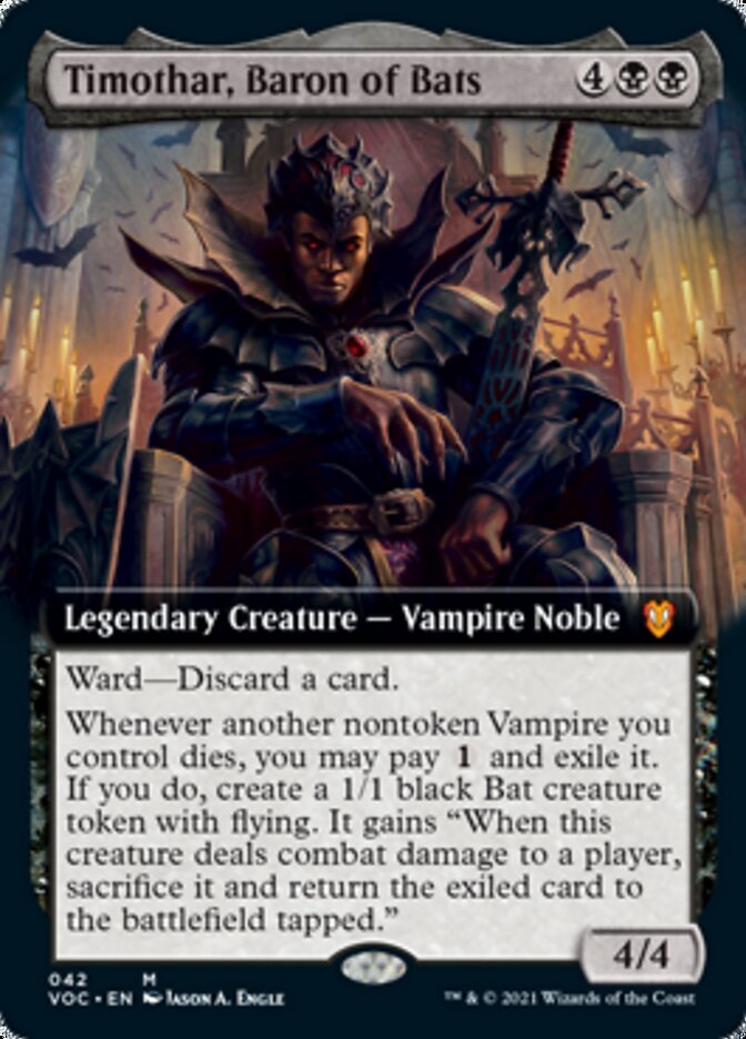 Timothar, Baron of Bats (Extended) [Innistrad: Crimson Vow Commander] | GnG Games