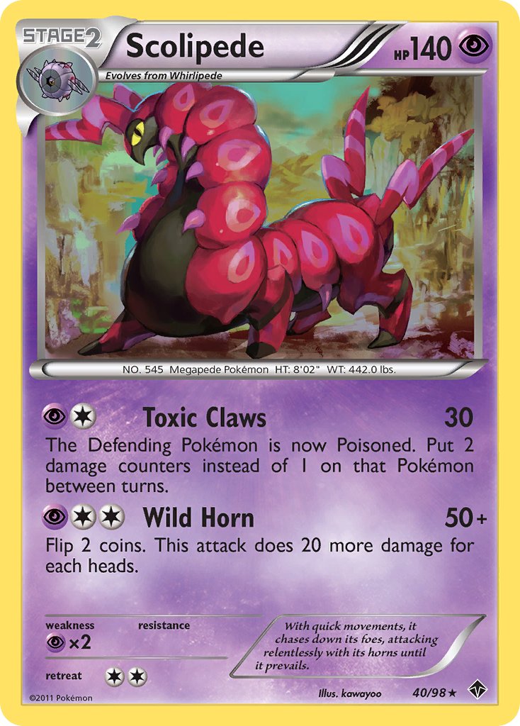 Scolipede (40/98) (Theme Deck Exclusive) [Black & White: Emerging Powers] | GnG Games