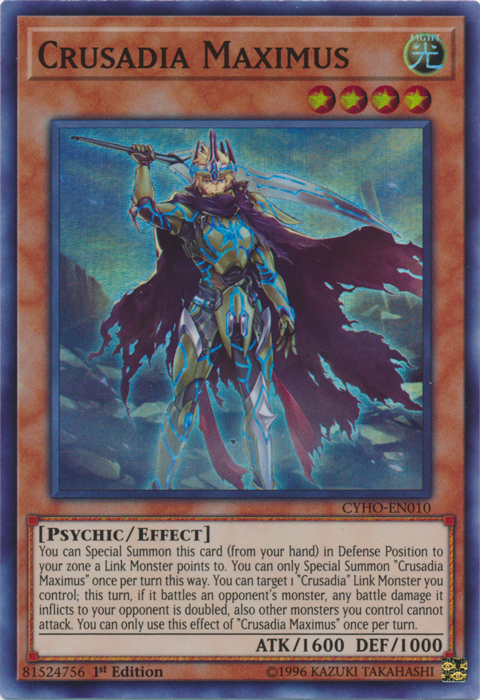 Crusadia Maximus [CYHO-EN010] Super Rare | GnG Games