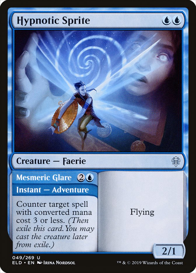 Hypnotic Sprite // Mesmeric Glare [Throne of Eldraine] | GnG Games