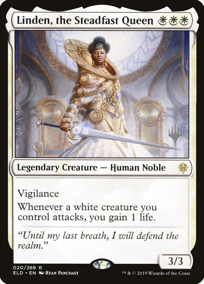 Linden, the Steadfast Queen (Promo Pack) [Throne of Eldraine Promos] | GnG Games