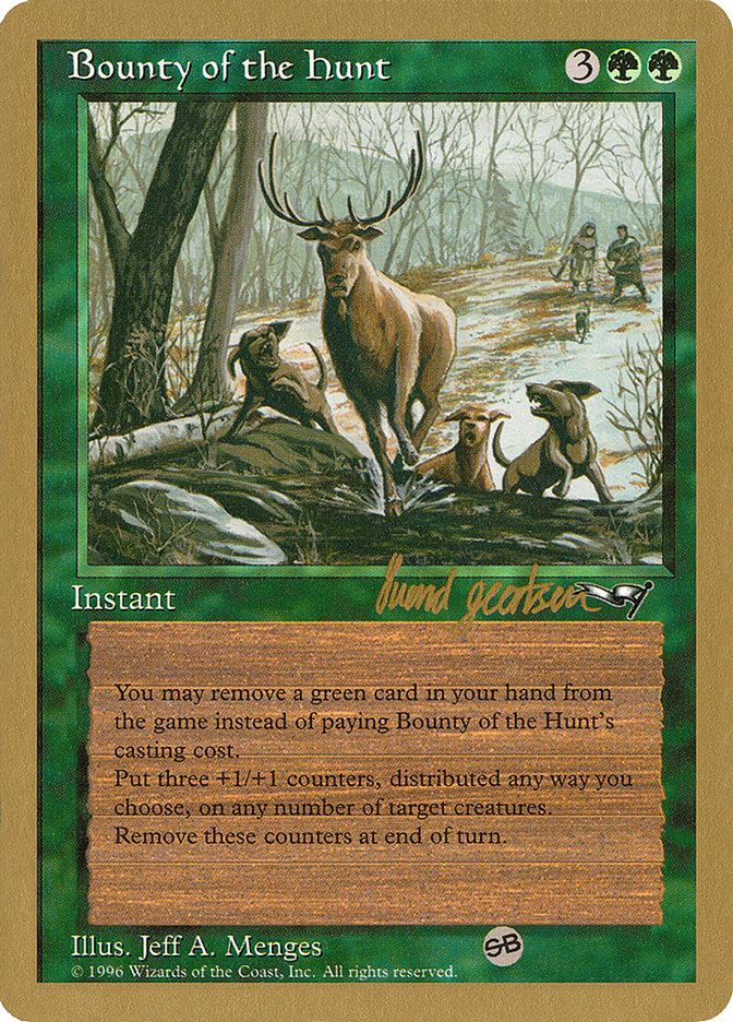 Bounty of the Hunt (Svend Geertsen) (SB) [World Championship Decks 1997] | GnG Games