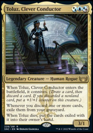 Toluz, Clever Conductor (Promo Pack) [Streets of New Capenna Promos] | GnG Games