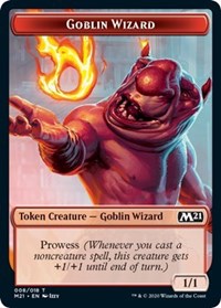 Goblin Wizard // Treasure Double-sided Token [Core Set 2021 Tokens] | GnG Games