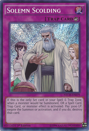 Solemn Scolding [NECH-EN079] Secret Rare | GnG Games