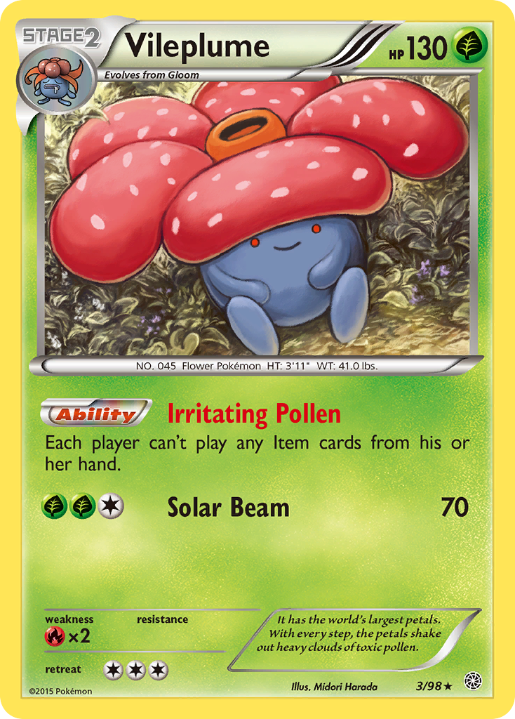 Vileplume (3/98) [XY: Ancient Origins] | GnG Games