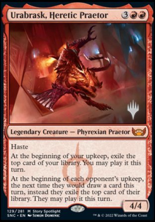 Urabrask, Heretic Praetor (Promo Pack) [Streets of New Capenna Promos] | GnG Games