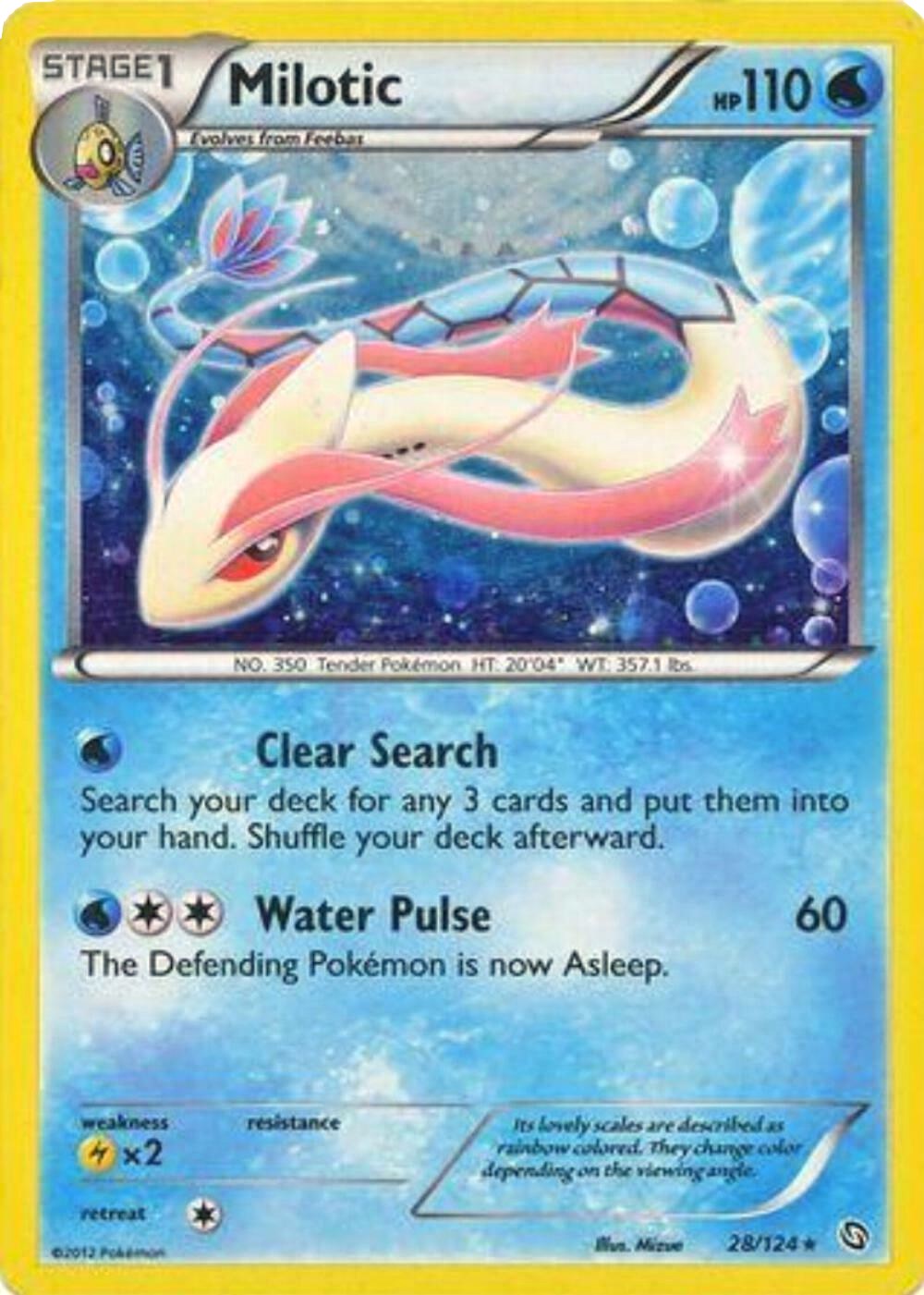 Milotic (28/124) (Cosmos Holo) [Black & White: Dragons Exalted] | GnG Games