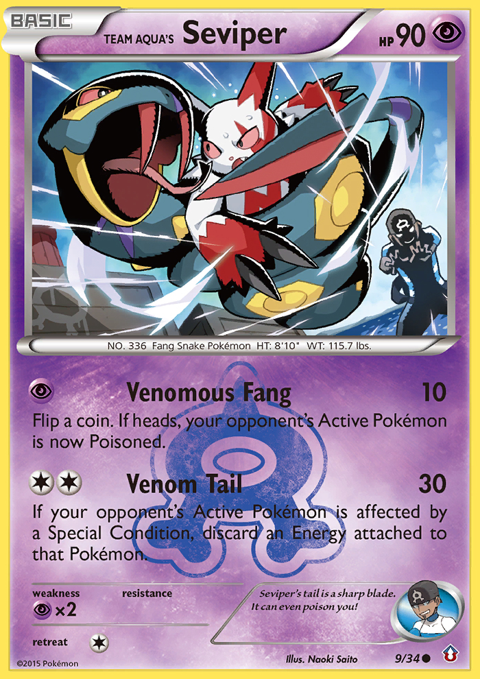 Team Aqua's Seviper (9/34) [XY: Double Crisis] | GnG Games