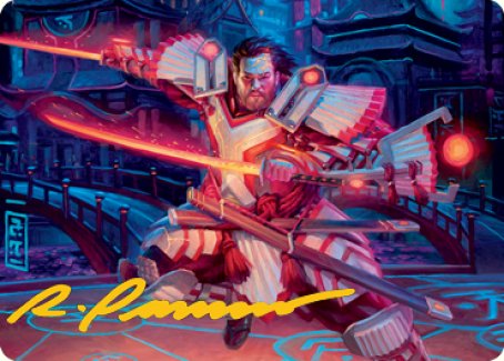 Isshin, Two Heavens as One 1 Art Card (Gold-Stamped Signature) [Kamigawa: Neon Dynasty Art Series] | GnG Games
