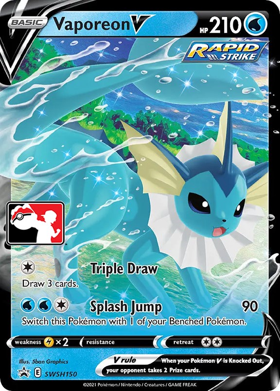 Vaporeon V (SWSH150) [Prize Pack Series One] | GnG Games