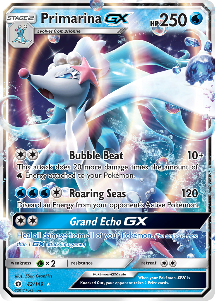 Primarina GX (42/149) [Sun & Moon: Base Set] | GnG Games