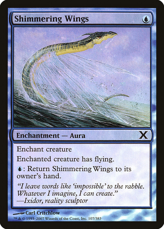 Shimmering Wings (Premium Foil) [Tenth Edition] | GnG Games