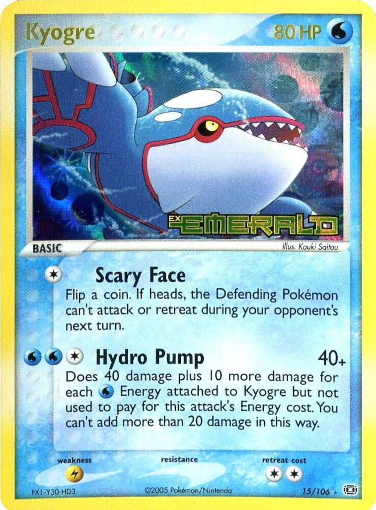 Kyogre (15/106) (Stamped) [EX: Emerald] | GnG Games