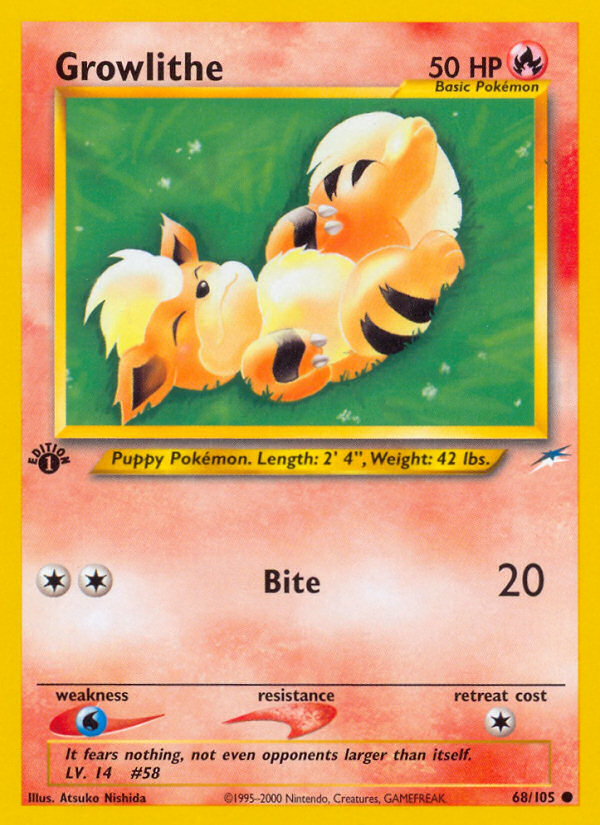 Growlithe (68/105) [Neo Destiny 1st Edition] | GnG Games