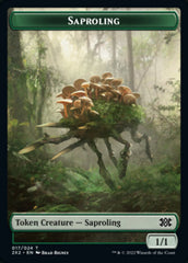 Saproling // Monk Double-sided Token [Double Masters 2022 Tokens] | GnG Games