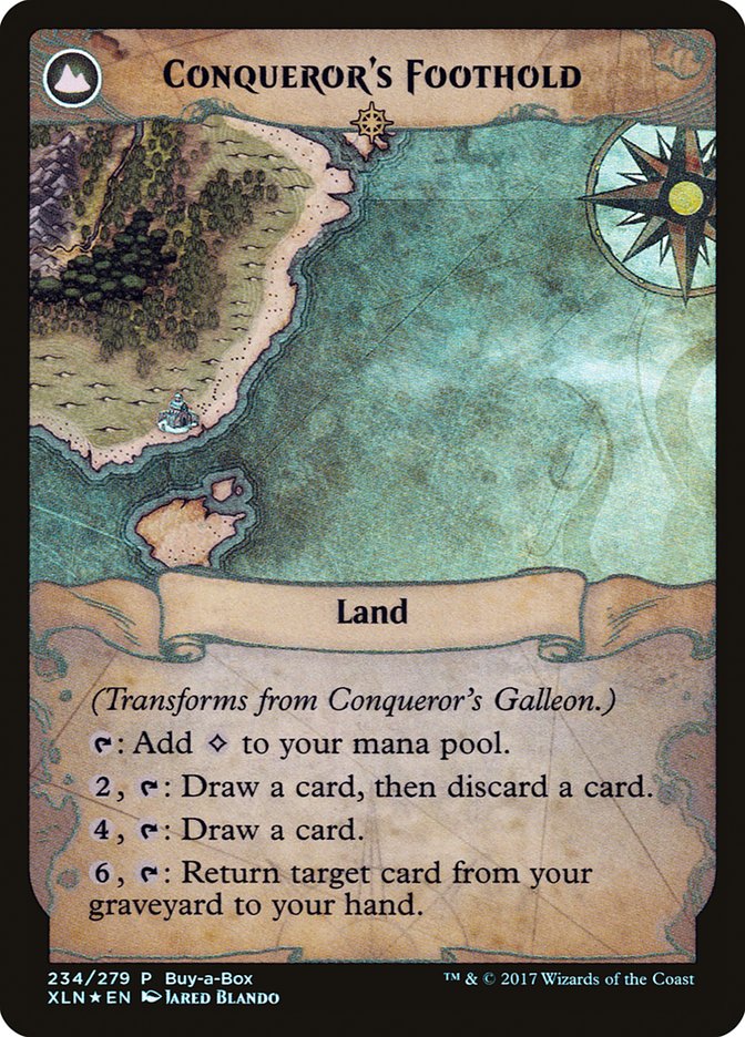 Conqueror's Galleon // Conqueror's Foothold (Buy-A-Box) [Ixalan Treasure Chest] | GnG Games