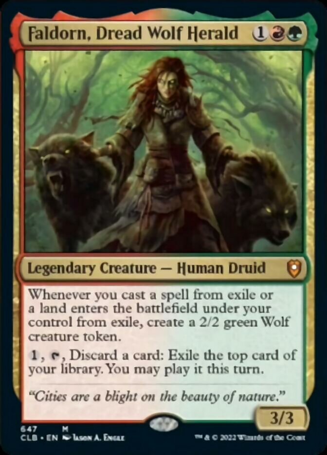 Faldorn, Dread Wolf Herald [Commander Legends: Battle for Baldur's Gate] | GnG Games