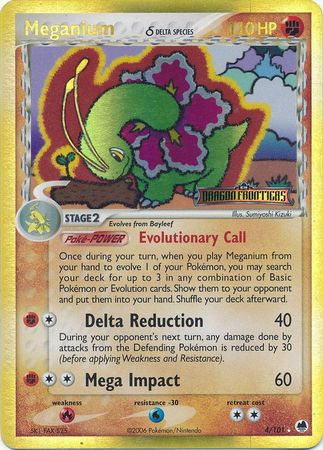 Meganium (4/101) (Delta Species) (Stamped) [EX: Dragon Frontiers] | GnG Games