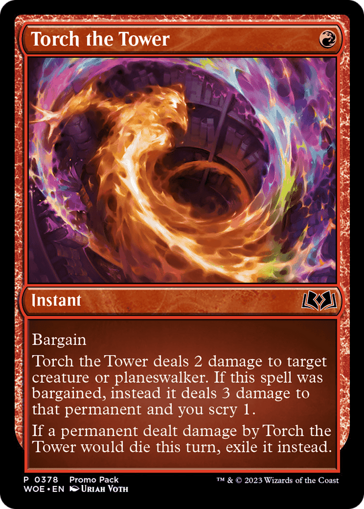 Torch the Tower (Promo Pack) [Wilds of Eldraine Promos] | GnG Games