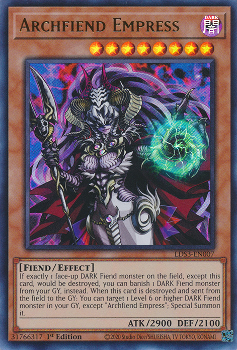 Archfiend Empress [LDS3-EN007] Ultra Rare | GnG Games