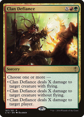 Clan Defiance [Commander 2016] | GnG Games