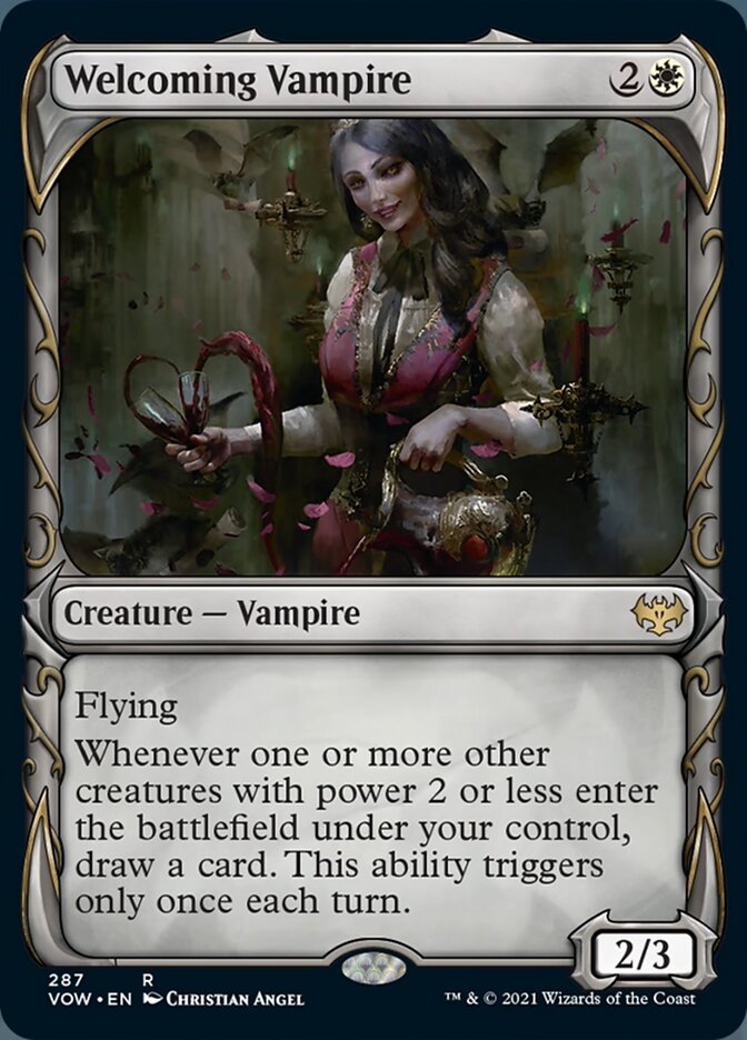 Welcoming Vampire (Showcase Fang Frame) [Innistrad: Crimson Vow] | GnG Games