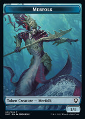 Saproling // Merfolk Double-sided Token [Dominaria United Tokens] | GnG Games