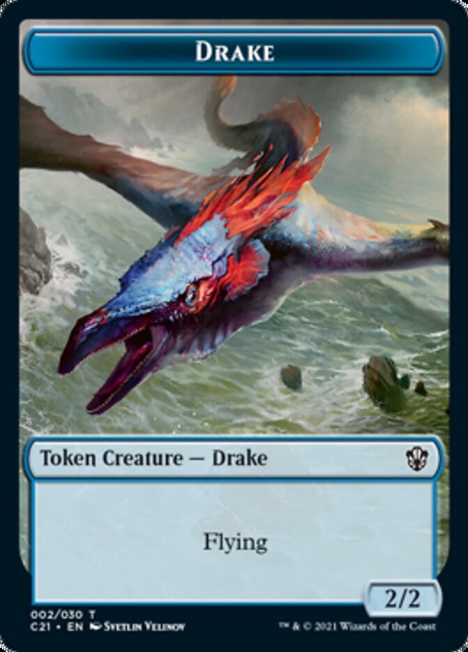 Drake // Elemental (002) Token [Commander 2021 Tokens] | GnG Games