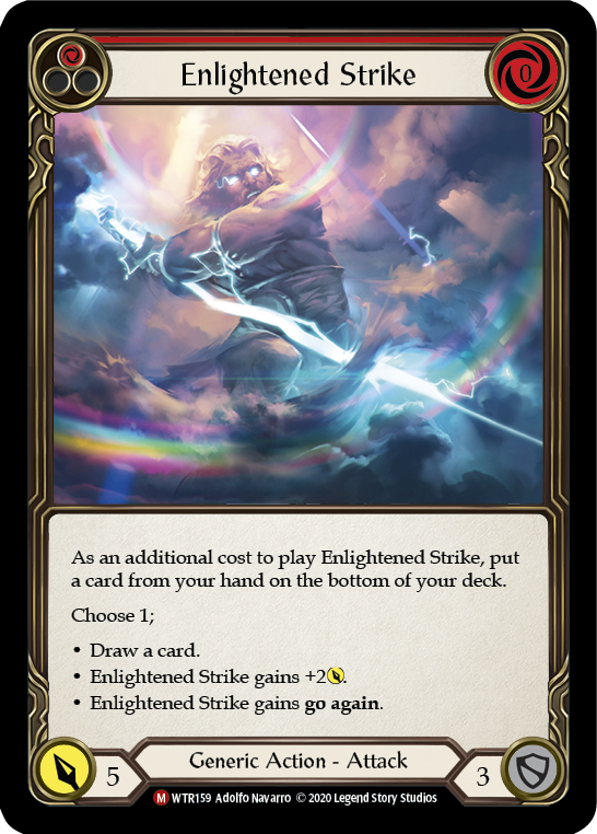 Enlightened Strike [U-WTR159] (Welcome to Rathe Unlimited)  Unlimited Rainbow Foil | GnG Games