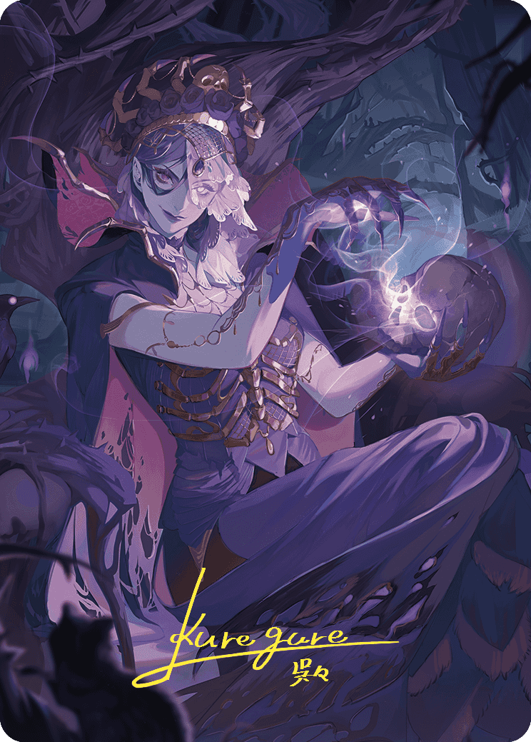 Necropotence Art Card (Gold-Stamped Signature) [Wilds of Eldraine Art Series] | GnG Games