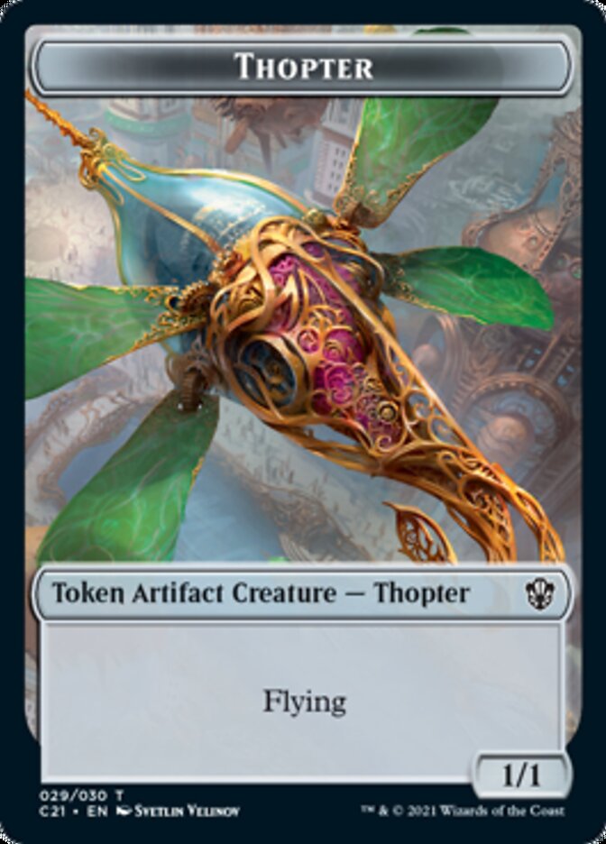 Golem (025) // Thopter Token [Commander 2021 Tokens] | GnG Games