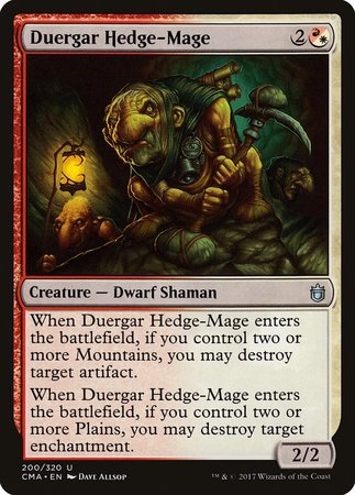 Duergar Hedge-Mage [Commander Anthology] | GnG Games