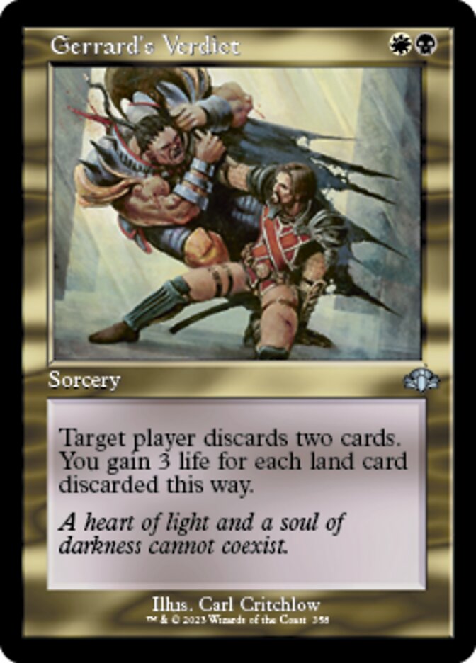 Gerrard's Verdict (Retro) [Dominaria Remastered] | GnG Games