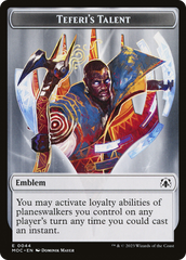 Elemental (02) // Teferi's Talent Emblem Double-Sided Token [March of the Machine Commander Tokens] | GnG Games