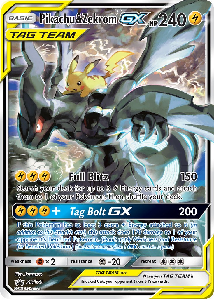 Pikachu & Zekrom GX (SM168) [Sun & Moon: Black Star Promos] | GnG Games