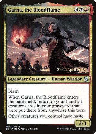 Garna, the Bloodflame [Dominaria Promos] | GnG Games