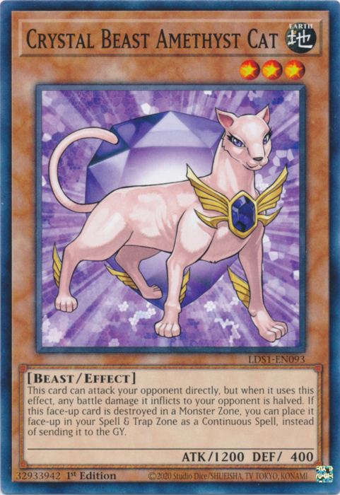 Crystal Beast Amethyst Cat [LDS1-EN093] Common | GnG Games