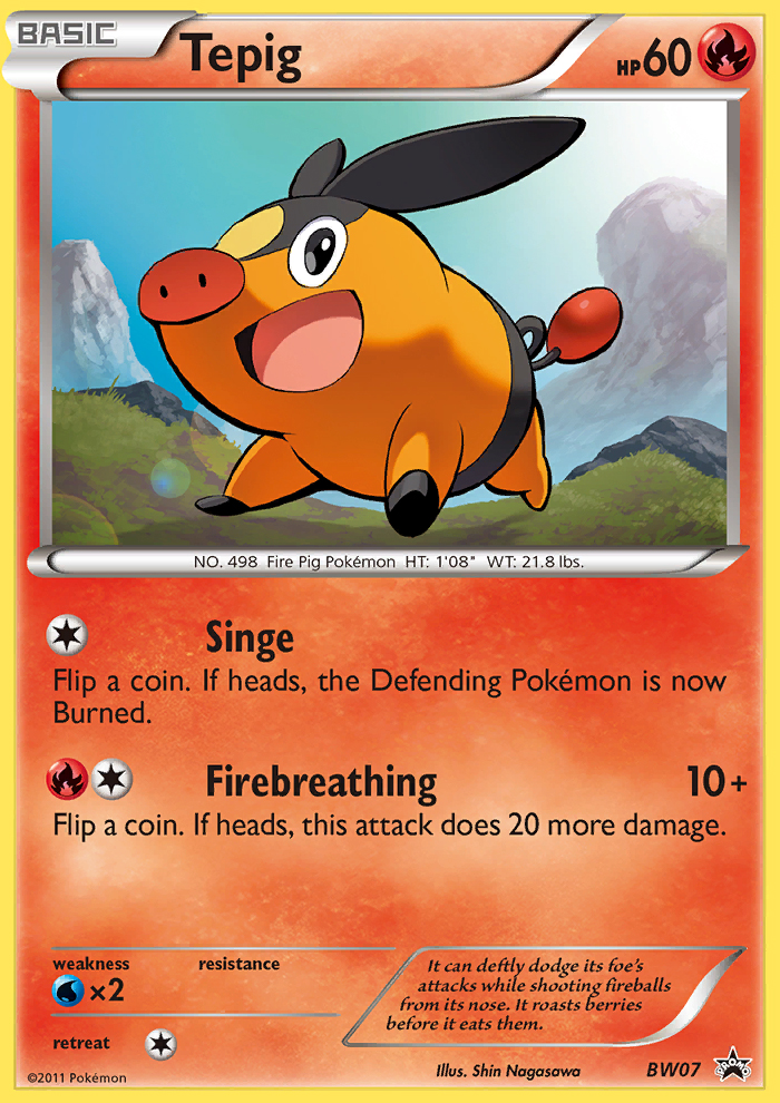 Tepig (BW07) [Black & White: Black Star Promos] | GnG Games