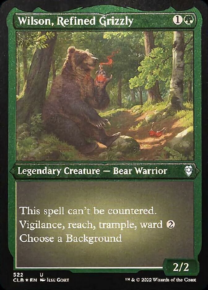 Wilson, Refined Grizzly (Foil Etched) [Commander Legends: Battle for Baldur's Gate] | GnG Games