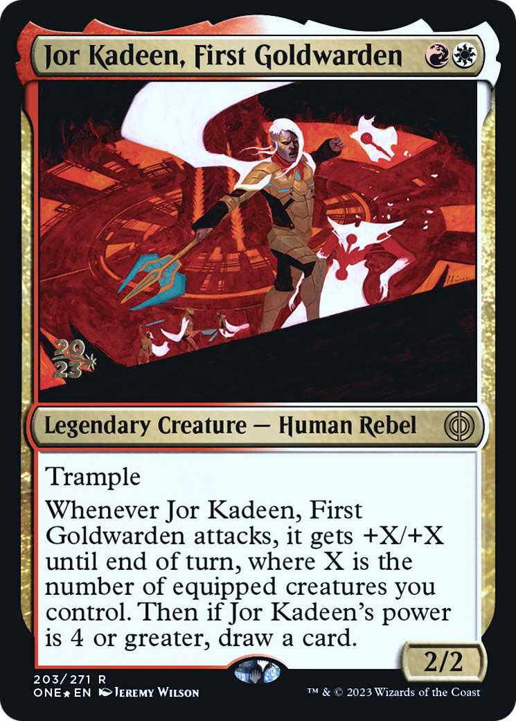 Jor Kadeen, First Goldwarden [Phyrexia: All Will Be One Prerelease Promos] | GnG Games