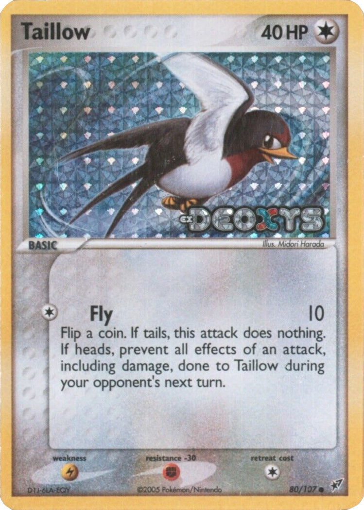 Taillow (80/107) (Stamped) [EX: Deoxys] | GnG Games