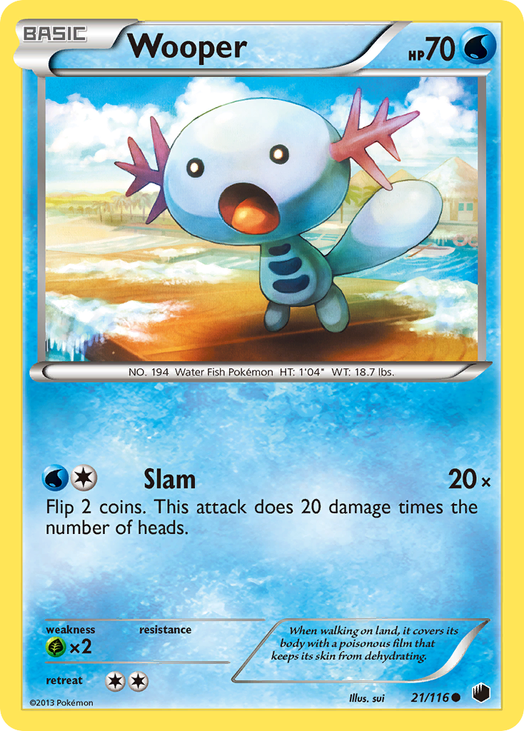 Wooper (21/116) [Black & White: Plasma Freeze] | GnG Games