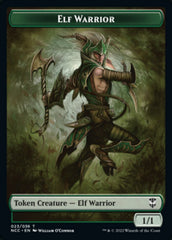 Elf Warrior // Wurm Double-sided Token [Streets of New Capenna Commander Tokens] | GnG Games