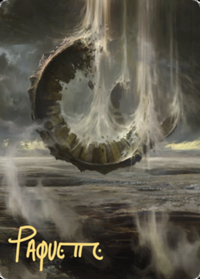 Wasteland Art Card (Gold-Stamped Signature) [Zendikar Rising Art Series] | GnG Games