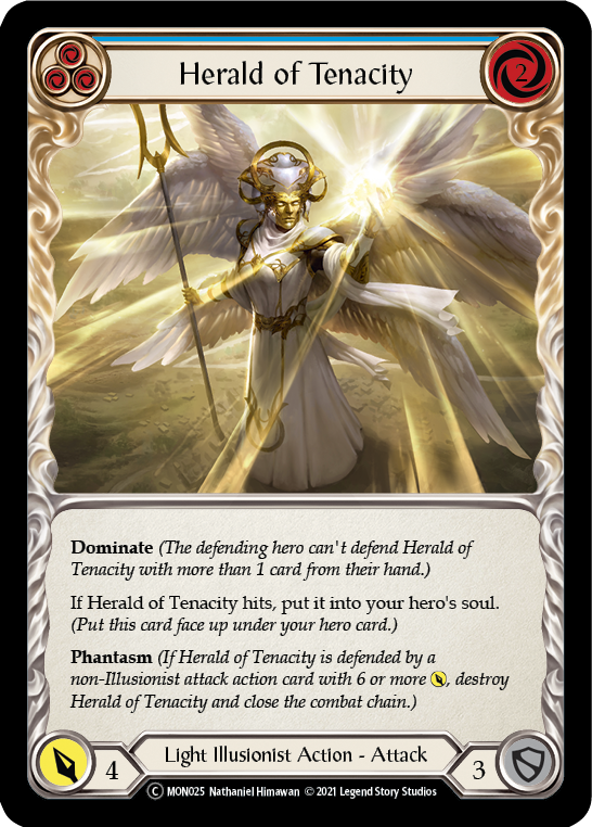 Herald of Tenacity (Blue) [U-MON025] Unlimited Edition Normal | GnG Games