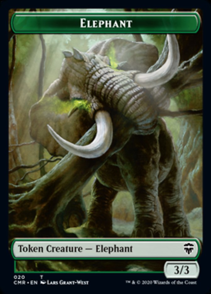 Beast (19) // Elephant Token [Commander Legends Tokens] | GnG Games